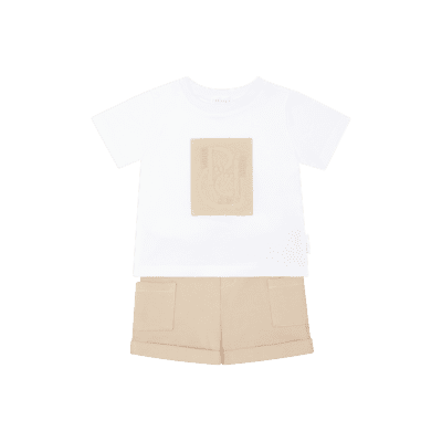 Pastels & Co Adderley Beige Shorts Set 800D