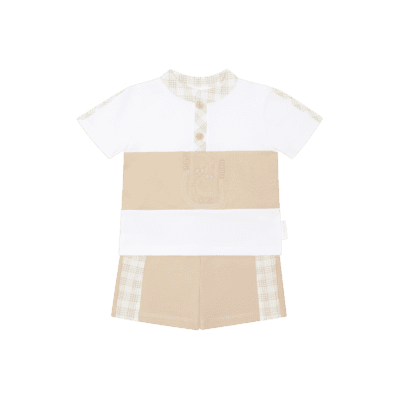 Pastels & Co Affleck Beige Shorts Set 800G