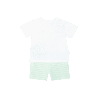 Pastels & Co Bear Mint Shorts Set 801H