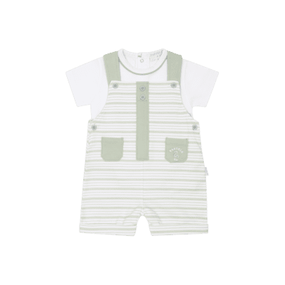 Pastels & Co Cillian Sage Dungaree Set 802P