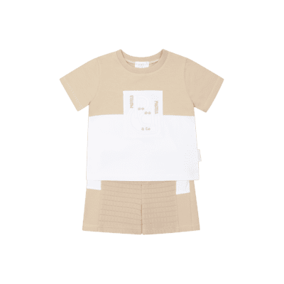 Pastels & Co Afan Beige Shorts Set 800F