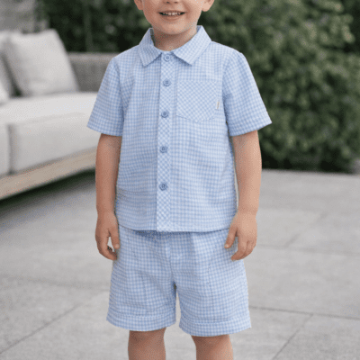 Pastels & Co Rupert Blue shorts Set 807B