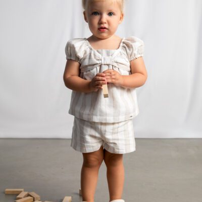 Mayoral Toddler Beige Shorts Set 1211