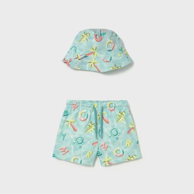 Mayoral Toddler Swim Shorts & Hat 1660