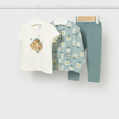 Mayoral Toddler Mint 3 Piece Legging Set 1749