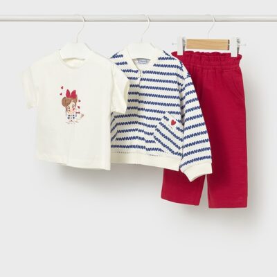 Mayoral Toddler Red 3 Piece Set 1830