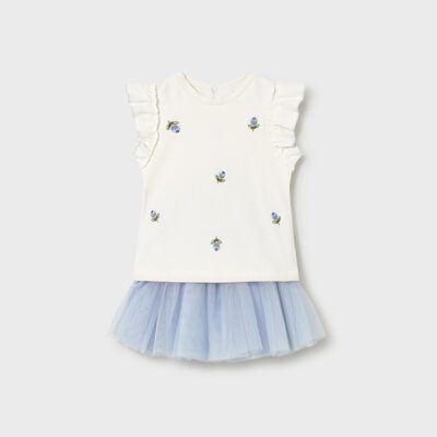 Mayoral Toddler Blue Skirt Set 1933