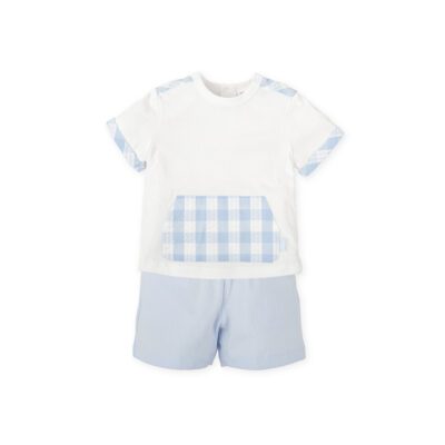 Tutto Piccolo Blue Shorts Set 2703