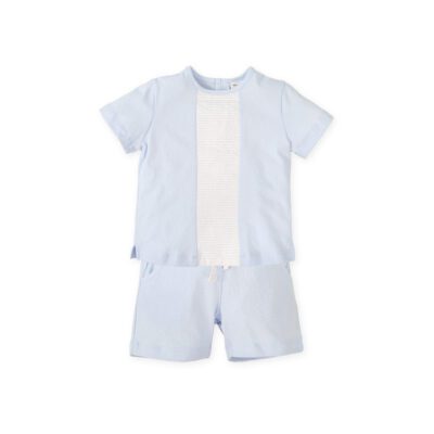 Tutto Piccolo Blue Shorts Set 2714Tutto Piccolo Blue Shorts Set 2714