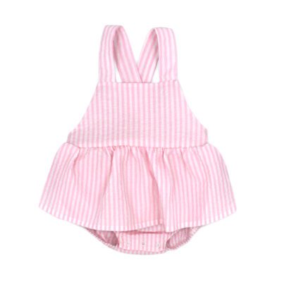 Rapife Pink Ruffle Romper 4123