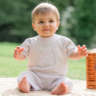 Emile et Rose Lennox Beige Shorts Set 5399