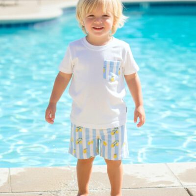 Little Ann's Lemon Boys Swim Set