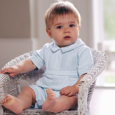 Emile et Rose Leon Blue Romper 7348