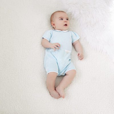 Emile et Rose Logan Blue Romper 7351