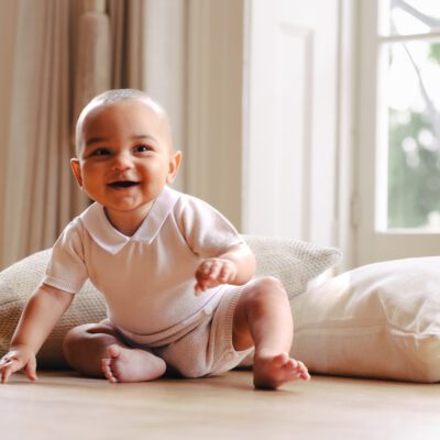 Emile et Rose Logan Beige Romper 7351