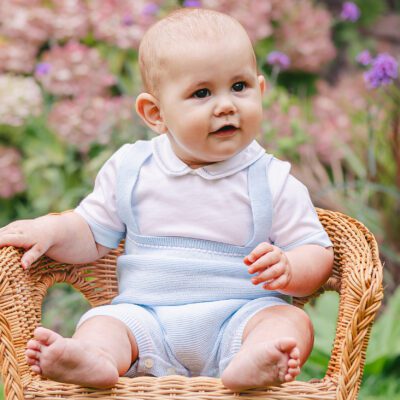 Emile et Rose Lowe Blue Romper 7352