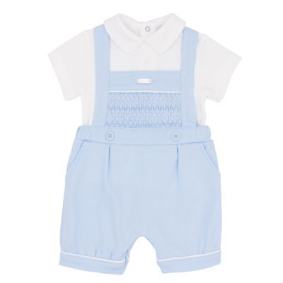 Amore Classic Smocked Dungaree Set 0040