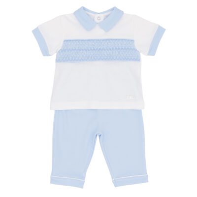 Amore Classic Smocked Trouser Set 0043