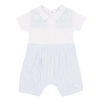 Blues Baby Marseille Smocked Romper 3014