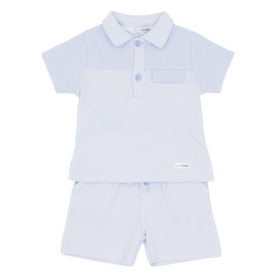 Blues Baby Dijon Blue Polo Set 3065