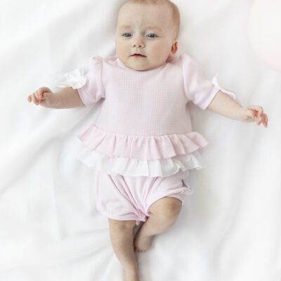 Blues Baby Paris Pink Romper 3076
