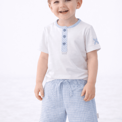Pastels & Co Reggie Blue Shorts Set 307G