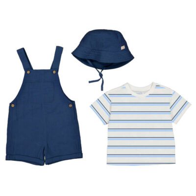 Mayoral Toddler 3 Piece Dungaree Set 1663