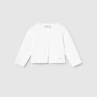Mayoral Toddler White Cardigan 1307
