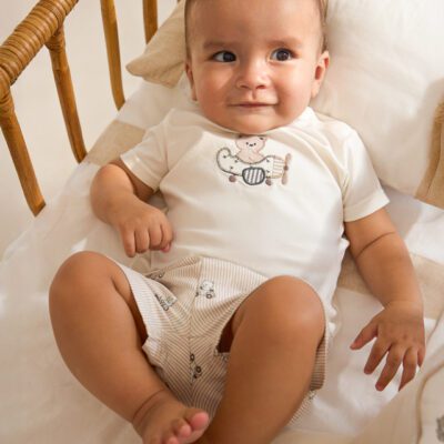 Mayoral Baby Beige Shorts Set 1275