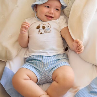 Mayoral Baby Shorts & Hat Set 1276