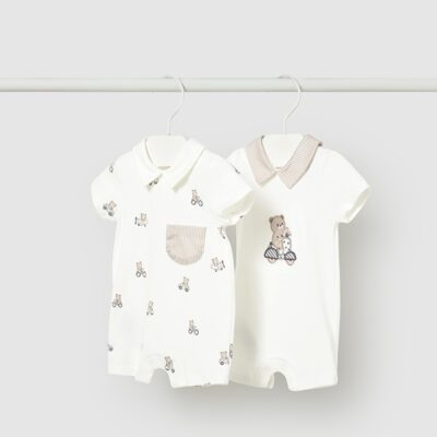 Mayoral Baby Beige Romper Set 1715