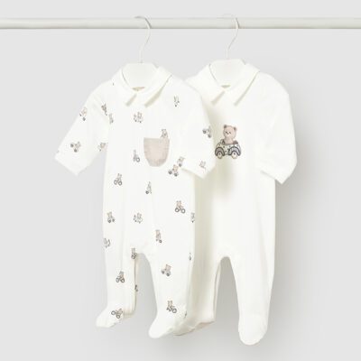 Mayoral Baby Beige All in One Set 1716