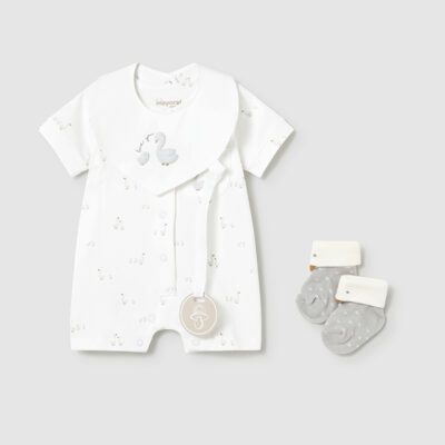 Mayoral Baby White Romper Gift Set 1727