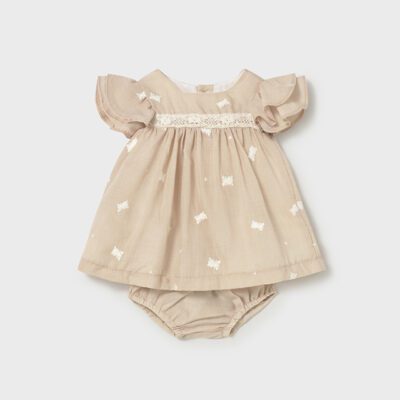 Mayoral Baby Beige Dress 1802