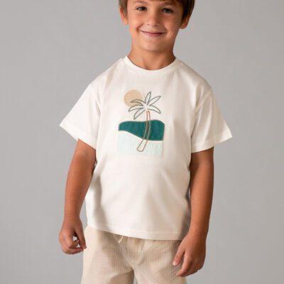 Mayoral Beige Shorts Set 3218