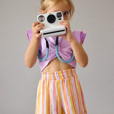 Mayoral Lilac Stripe Shorts Set 3227