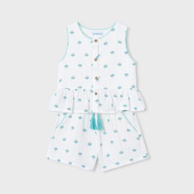 Mayoral Cream Shorts Set 3229