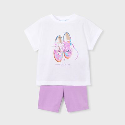 Mayoral Lilac Shorts Set 3731