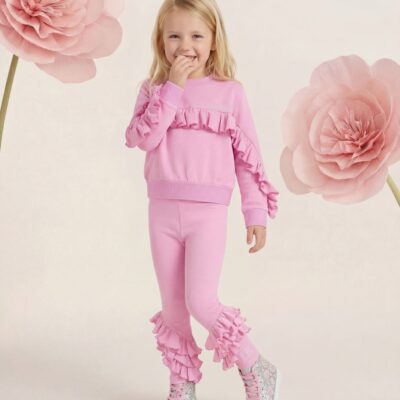 Lelli Kelly Abigail Pink Cropped Sweatshirt LK0010