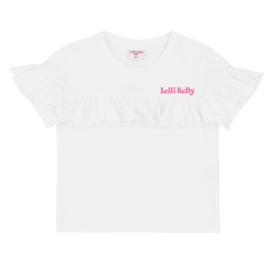 Lelli Kelly Ana White Ruffle T-Shirt LK0001