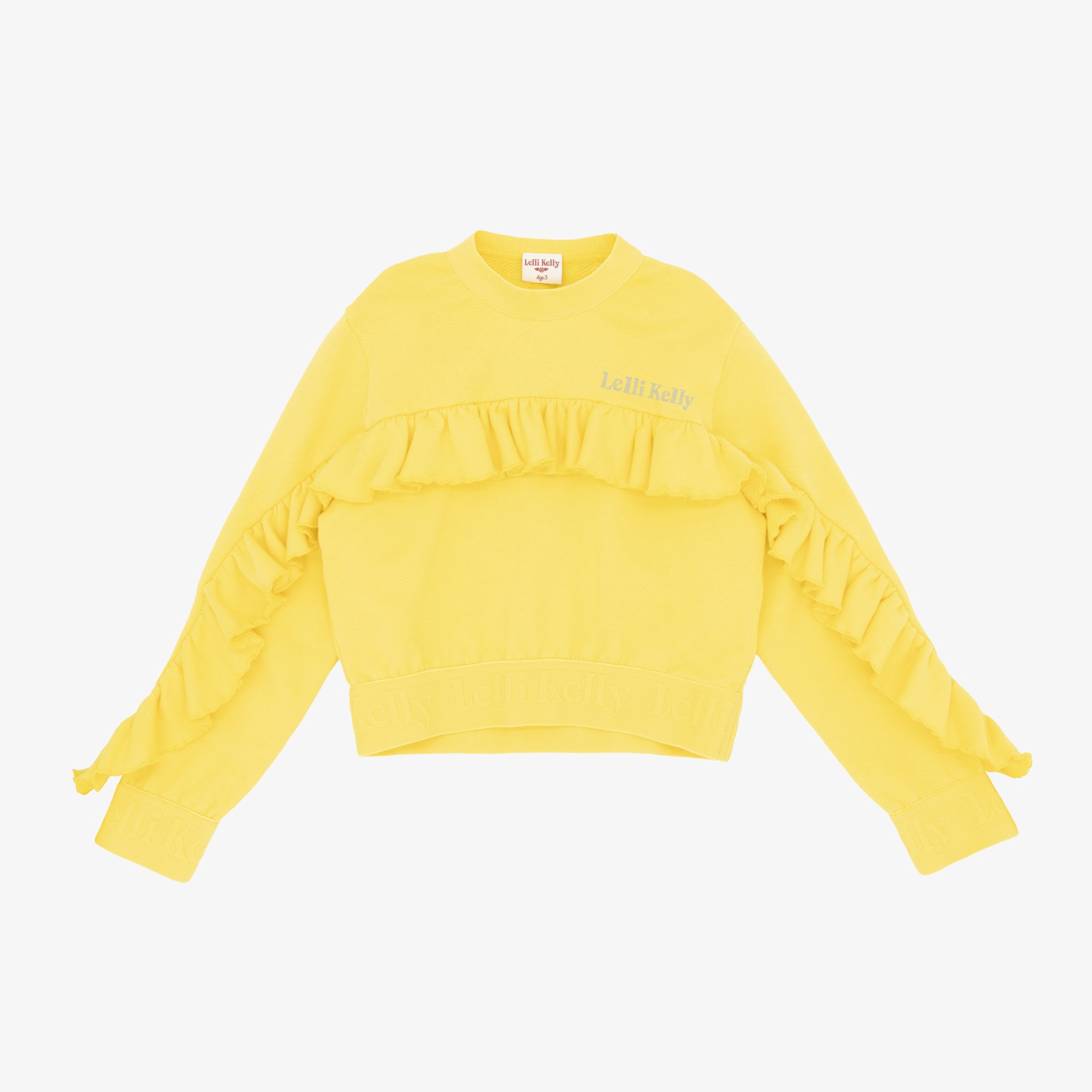 Lelli Kelly Abigail Yellow Cropped Sweatshirt LK0010