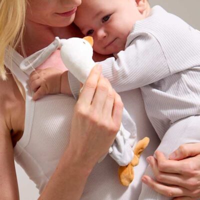 Mayoral Baby Silver Dummy Holder Soft Toy 9080