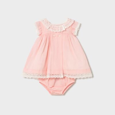 Mayoral Baby Pink Stripe Dress 1888
