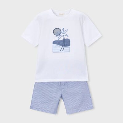 Mayoral Blue Shorts Set 3218