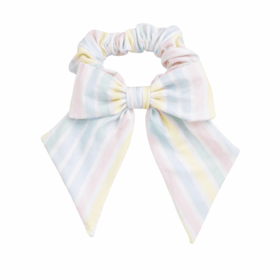 Meia Pata Stripes Elastic Bow