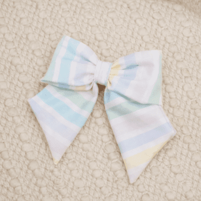 Meia Pata Stripes Bow