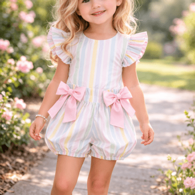 Meia Pata Stripe Jumpsuit MP023