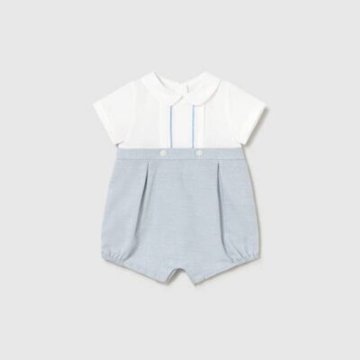 Mayoral Baby Blue Romper 1604