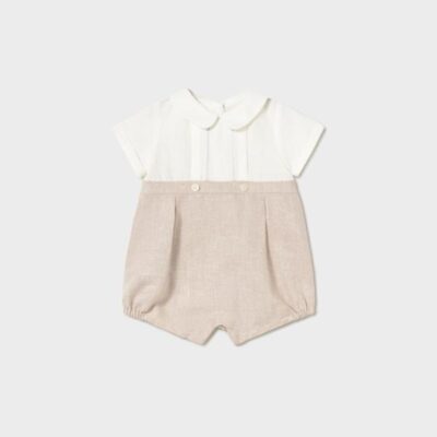 Mayoral Baby Beige Romper 1604