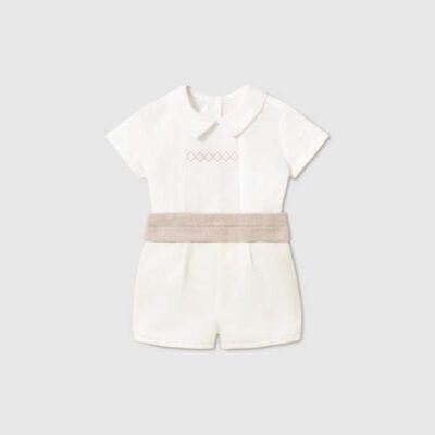 Mayoral Baby Beige Shorts Set 1268
